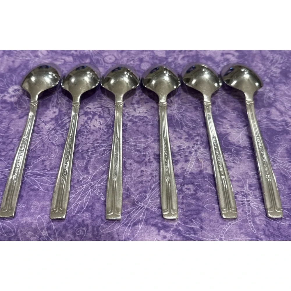 Wallace WAS244 Stainless Steel Flatware‎ Teaspoons Spoon Spoons Set Of 6